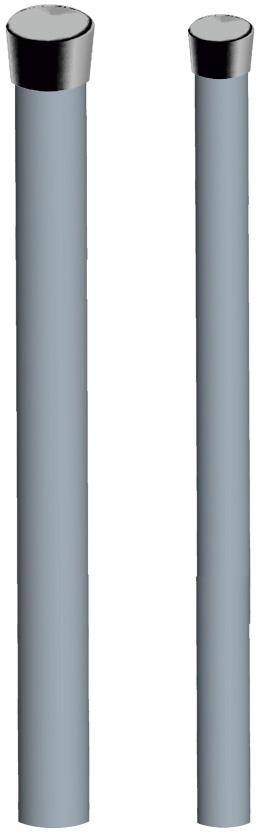 Pali singoli senza bulloni con tappo A020200 Palo zincato fuoco m1,5 - d25 sp1,4 rastremato senza tappo 10 8,00 A039005 Palo zincato fuoco m1 - d60x3 tappo nero 2 23,70 A038915 Palo zincato fuoco