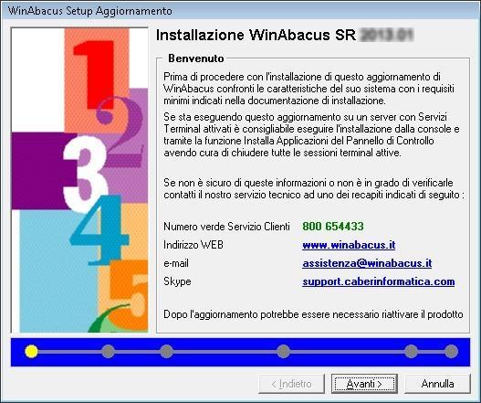 INSTALLAZIONE DAL PACCHETTO WEB Eseguire il pacchetto scaricato dal sito web e seguire la procedura