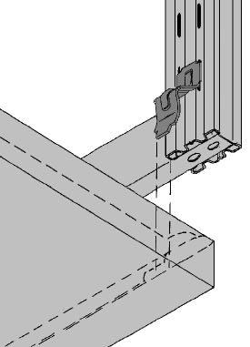 una pressione manuale sui 4 angoli del ripiano. N.B.