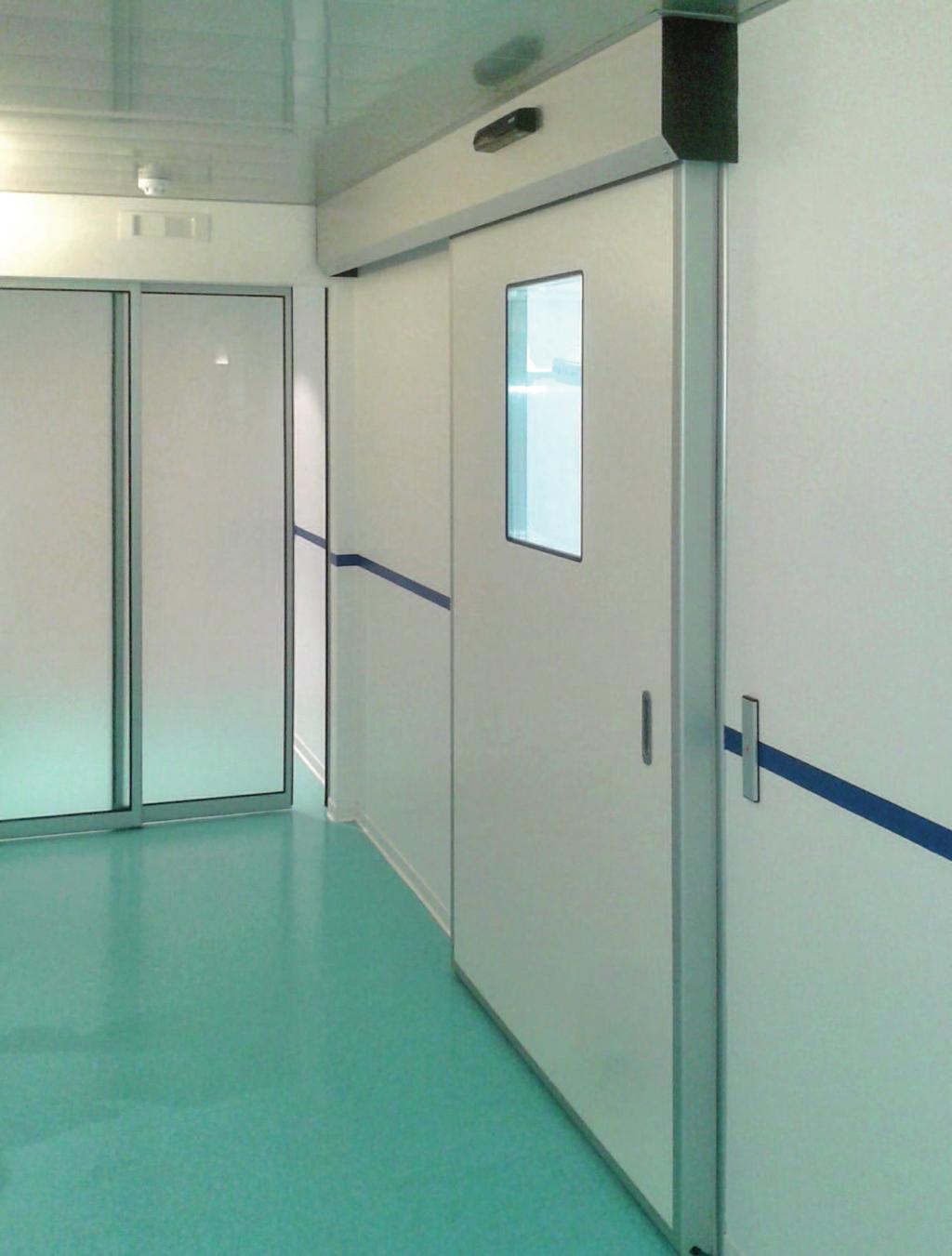 PRESENTAZIONE Sesamo produce, installa ed esegue la realizzazione di porte per il settore sanitario e farmaceutico dove l isolamento acustico, termico ed igienico sono requisiti fondamentali.