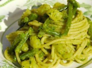 PRIMI PIATTI PASTA CON FAGIOLINI VERDI, ZUCCHINE E PATATE RICETTA INGREDIENTI 32 g pasta 2 g fagiolini verdi 2 g zucchine 12 g patate olio extravergine di oliva q.b. aglio q. b.