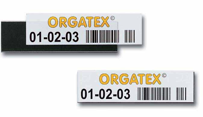 Sistema per identi care scaffalature Porta etichette magnetico - Standard Porta etichette magnetico Standard Fronte: trasparente Retro: intera super cie magnetica Dimensioni A x L (mm) HE120-75 20 x