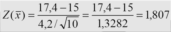 calcoli e si commenti il p-value del test Soluzione H 0 : μ = 15 (percentuale di cadmio) H 1 : μ > 15 casi in