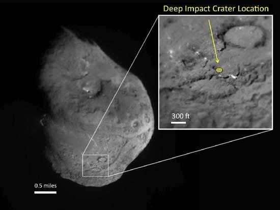 Missione Rosetta - Scoperte ed eventi 2005 4 giugno - Gli strumenti d'immagine a bordo della sonda osservano la collisione tra la Cometa Tempel 1 e lo strumento d'impatto della sonda Deep Impact.