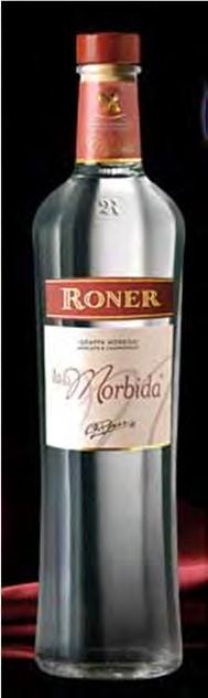 Categoria: Grappe Giovani Aromatiche Distillato: GRAPPA LA MORBIDA Azienda: DISTILLERIE RONER SPA Via Zallinger 44, 39040 Termeno (BZ) Tel : 0471-864000 Fax :0471864090 Web: www.roner.