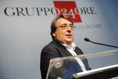 Roberto Napoletano (foto Olycom) Radio 24 si conferma al nono posto della classifica dei network nazionali.