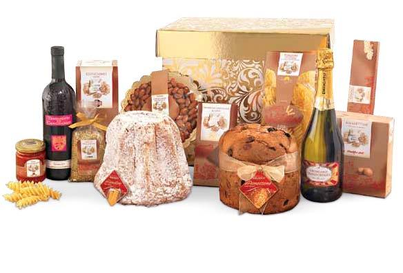 cod. 15 1 panettone Balocco gr. 750, 1 pandoro Balocco gr. 750, 1 bott. spumante Grand Cremée, 1 bott. vino cabernet Tenimenti di Can Grande, 1 conf. cotechino Vecchi, 1 conf.