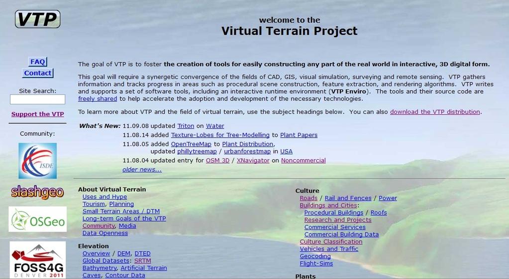 3) Elaborare il DTM, utilizzando Vterrain.