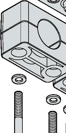 Esempio d ordinazione collari completi affiancati C5 per tubo con diametro esterno 30mm