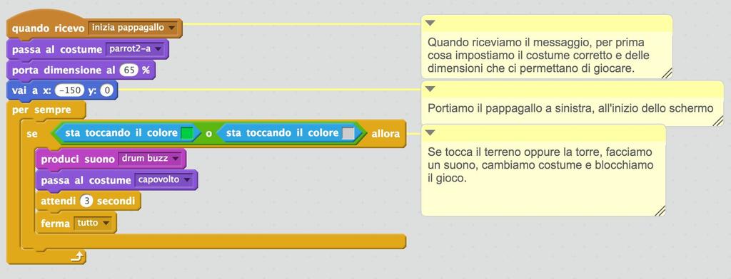 Attenzione agli ostacoli La o significa oppure e lo trovate nella categoria Operatori.