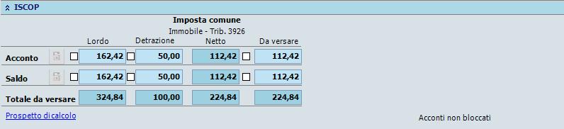 Gestione e implementazioni La banca dati immobili è stata implementata come segue. - Dati del fabbricato: invariato.