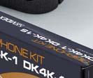 DK4K-2 Come il kit DK4K-1, ma in versione bifamiliare con posto esterno a 2 pulsanti di chiamata Art.4836-2 e 2 citofoni.