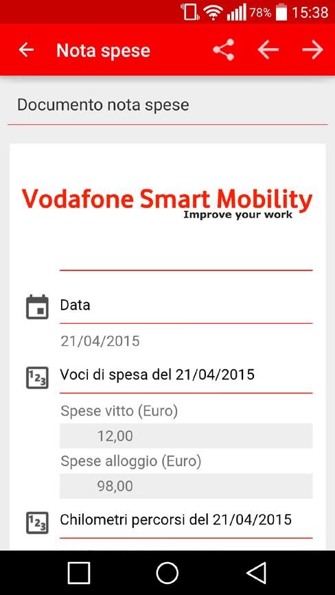 proseguendo l applicazione mostrerà il documento in anteprima e sarà possibile condividerlo.