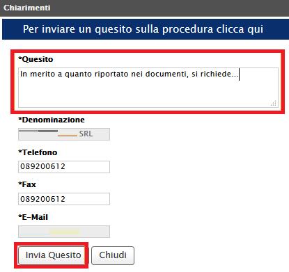 5. Selezionare l icona per visualizzarne i dettagli. Apparirà una schermata riassuntiva con tutte le informazioni generali, gli atti di gara, e gli eventuali chiarimenti pubblicati; 6.