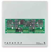 Moduli di espansione ZX8SP Cod. PXSPZX8 72,00 Modulo espansione 8 zone cablate e 1 uscita programmabile, collegamento su BUS. Compatibile con centrali SPECTRA SP e MAGELLAN MG5000/MG5050.