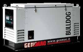 20 SERIE GAS GAS SERIES Modelli Whisper e Bulldog da 8kVA a 20kVA: Motore 3000 o 1500 rpm Raffreddato ad acqua Super Silenziato Avviamento Elettrico Grado di Protezione: IP33 Secondo normative CE per