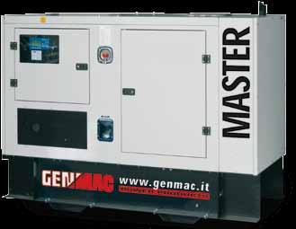 Modelli Master Gas da 30kVA a 137kVA: Motore 1500 rpm Raffreddato a Liquido Super Silenziato Avviamento Elettrico Grado di Protezione: IP33 Secondo normative CE SERIE GAS GAS SERIES 21 Master Models