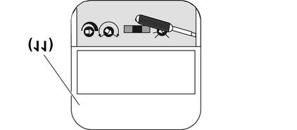 Figura 12: Rimuovere l'interruttore a scorrimento o Rimuovere l'interruttore a scorrimento (4). Penetrare nelle cavità predisposte con un caccciavite (figura 12).