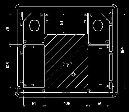 View of internal bottom. Torretta portautenze a filo pavimento flottante.