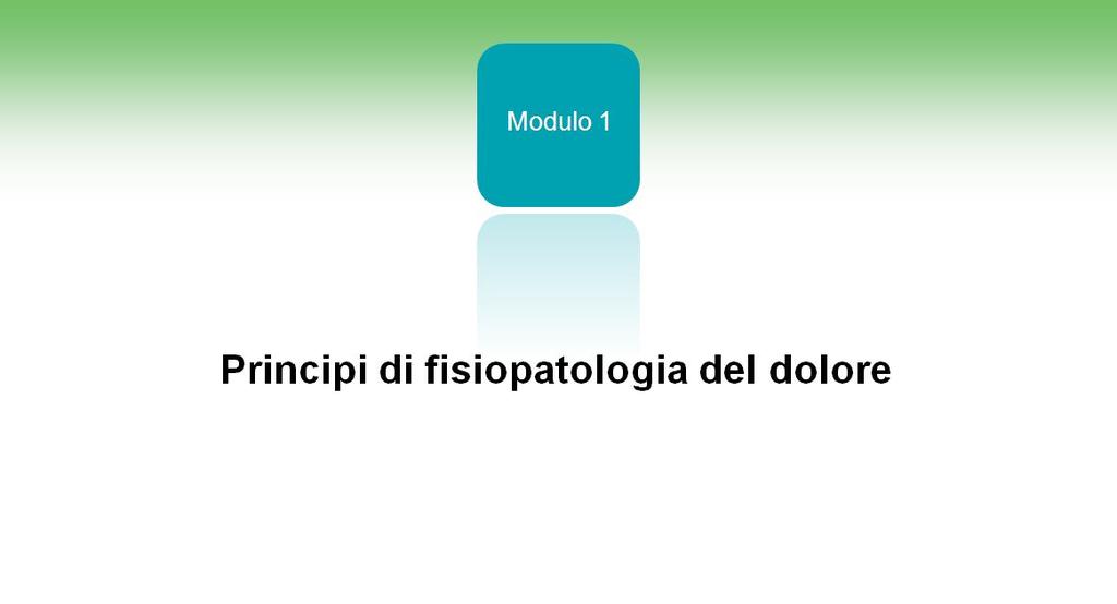 Questo corso, prendendo le mosse dalle basi fisiopatologiche del dolore, arriverà ad analizzare nei dettagli l armamentario terapeutico disponibile contro i comuni stati dolorosi di natura