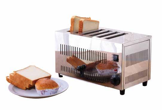 Tostiere RS507 Tostiera professionale Commercial toaster RS482N Tostapane professionale Commercial toaster Timer incorporato da 0 a 15 minuti Selezione funzionamento: parte superiore/parte