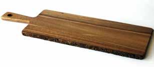 cutting board with slate cm 60 x 14 x 1,5 HA027 Tagliere in acacia con ardesia Acacia wood cutting board with slate cm 43 x 25 x 1,5 Note: