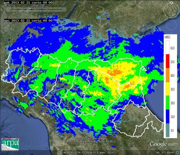 sinistra) e alle 04:45