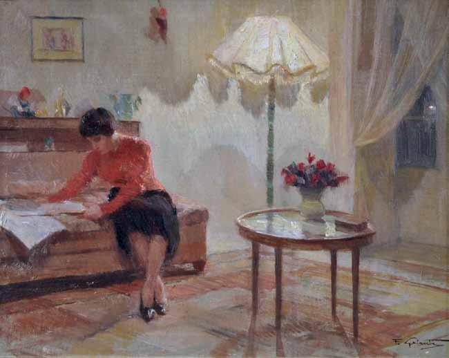 29 Galante Francesco (Margherita di Savoia, FG 1884 - Napoli 1972) La lettura