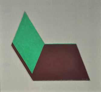 3 Barisani Renato (Napoli 1918-2011) Forme geometriche olio su tela, cm