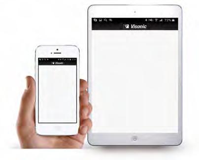 app Visonic-Go da Google Play o Apple Store Installa l App sul dispositivo mobile Effettua il login con: