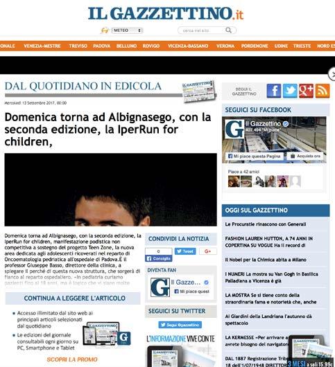 Il Gazzettino 076 UFFICIO STAMPA: NEWS,