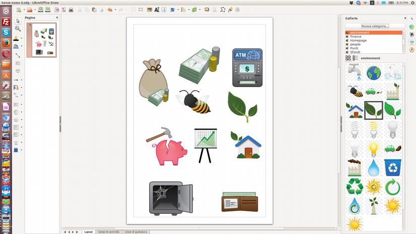 Clip-art LibreOffice offre una ricca collezione di clip-art che possono