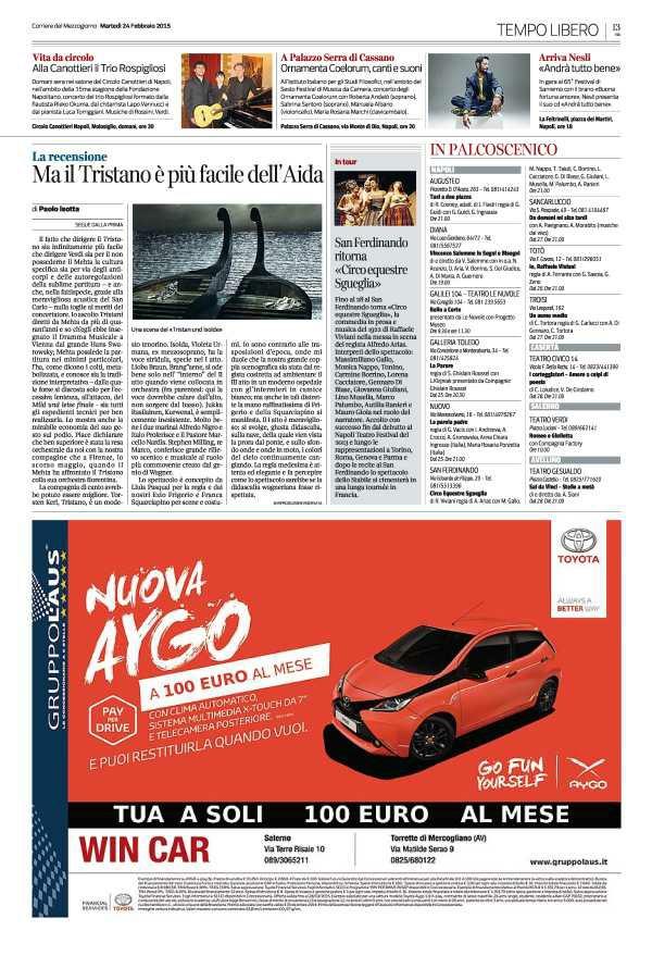 Pagina 13 Corriere del Mezzogiorno Vita da circolo.