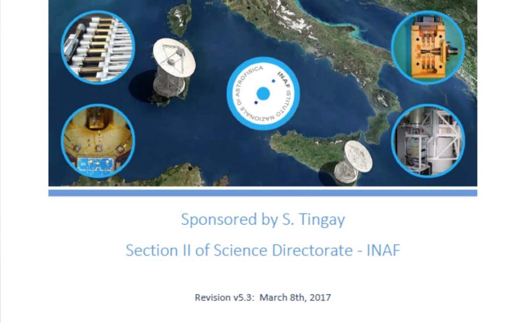 Part II - Italian receivers and the International context Part III - Scientific perspectives of the Italian Radio Telescope Part