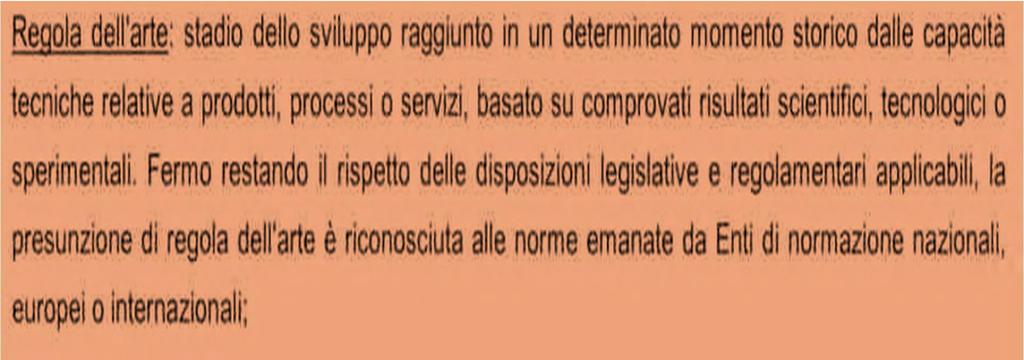 DEFINIZIONI: la regola dell