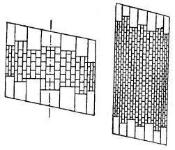 4.9. Volte dei ponti obliqui L apparecchiatura dei conci è molto più complessa nel caso di una volta obliqua, ovvero con pianta a parallelogramma, necessaria quando il ponte interseca un corso d