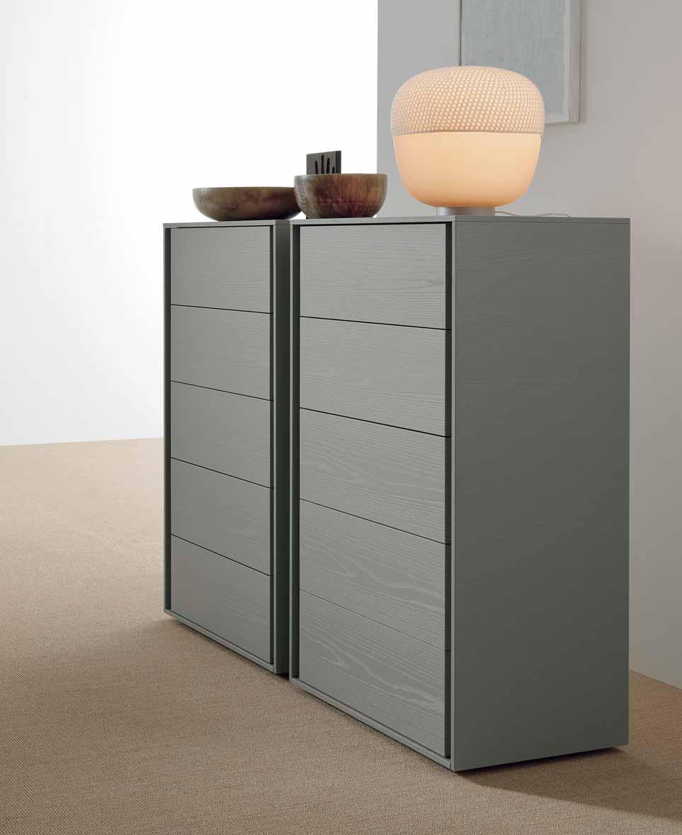 frassino grigio 1 AIR grey ash 2-drawer