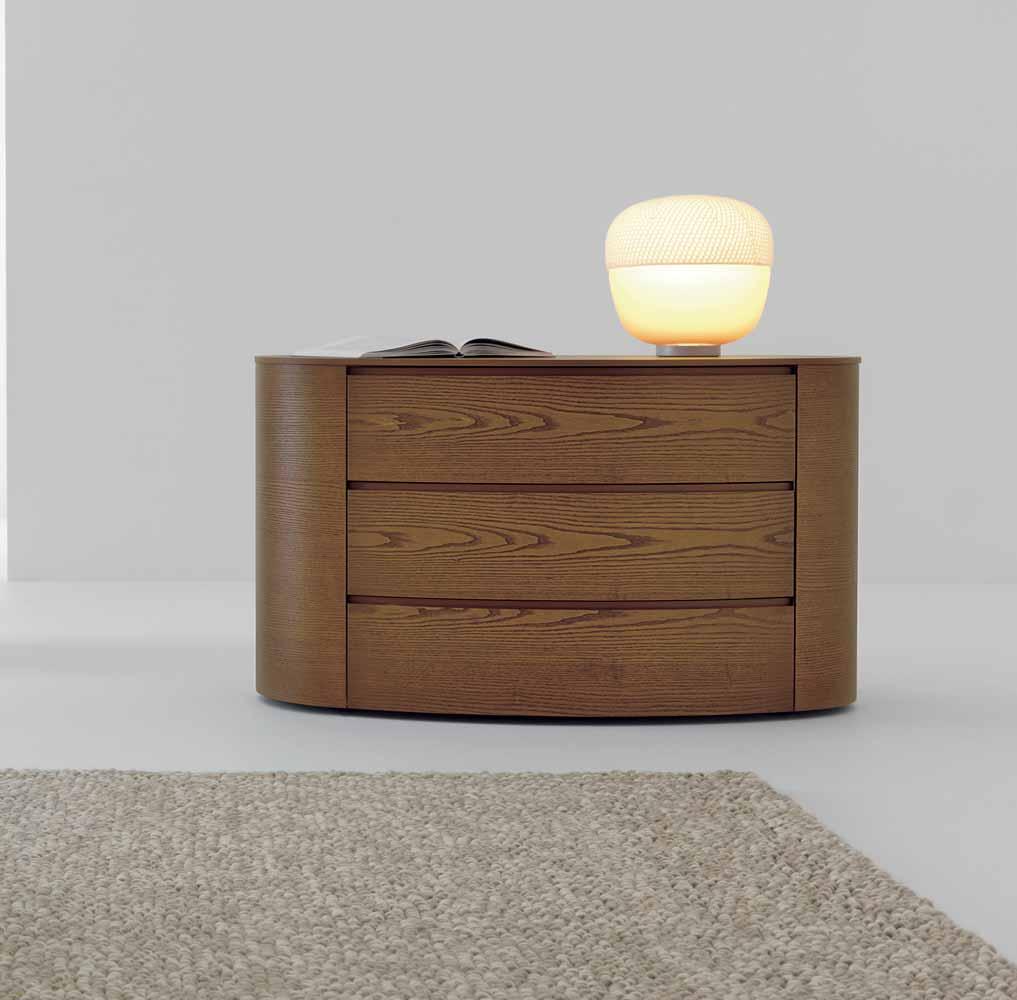 Comò ROLL con 3 cassetti frassino brown ROLL brown ash 3-drawer chest Settimanale ROLL con 5 cassetti laccato