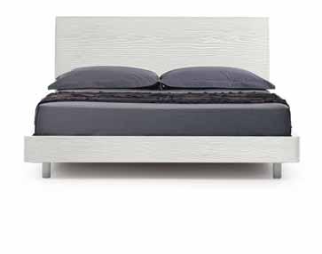 giroletto Seven EASY white ash BED with Seven frame LETTO