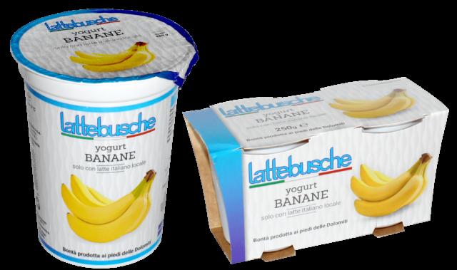 Yourt alle Banane Eneria 445 acidi rassi saluti 0,1 0,14 Valori nutrizionali medi