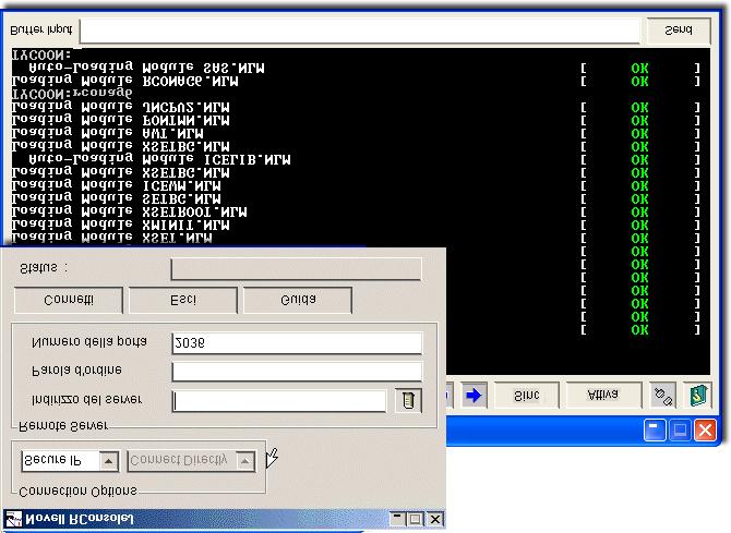 Gestione remota del server (RConsoleJ) RConsoleJ consente di utilizzare una workstation di rete per controllare e gestire un server NetWare remoto.
