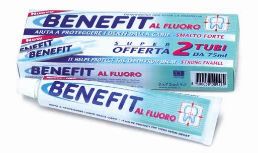 DENTIFRICIO FLUORO BENEFIT 2x75 ml 0,95