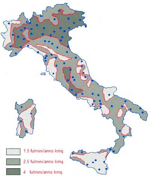 MAPPA ITALIANA DI FULMINAZIONE Dati