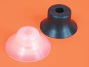 Per superfici piane Ventosa piatta DFG Materiali: Nitrile (NBR) Silicone (SI).Applicazione.