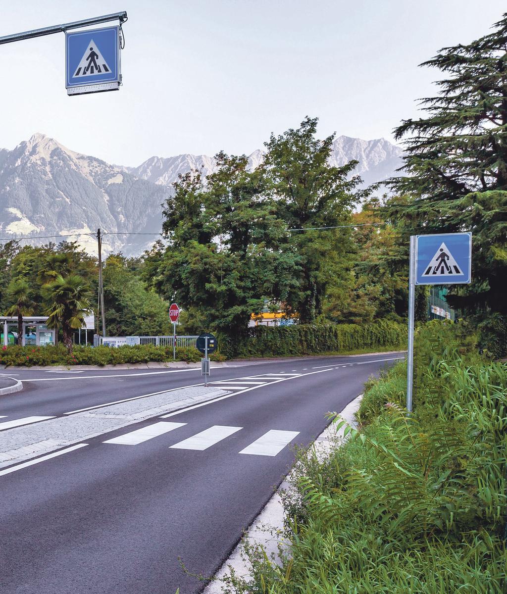 Per l Amministrazione provinciale le strisce pedonali rappresentano una tematica importante: P er rendere le strisce pedonali perfettamente visibili e percorribili in sicurezza, le strisce bianche