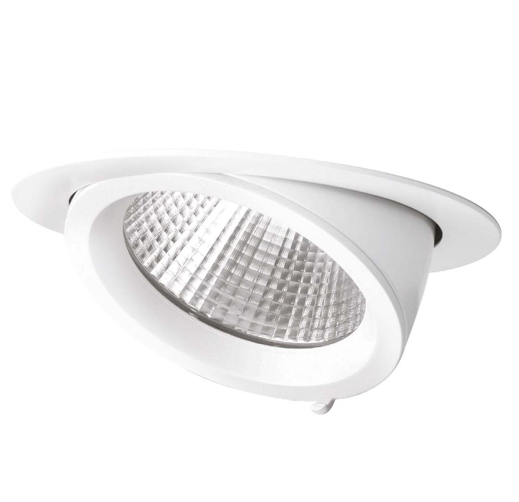 SPOT DOWNLIGHT DESCRIZIONE, disponibile in due diametri, è la versione asimmetrica di HALL LED ideale per chi deve abbinare la necessità di illuminare grandi spazi con l esigenza di esaltare