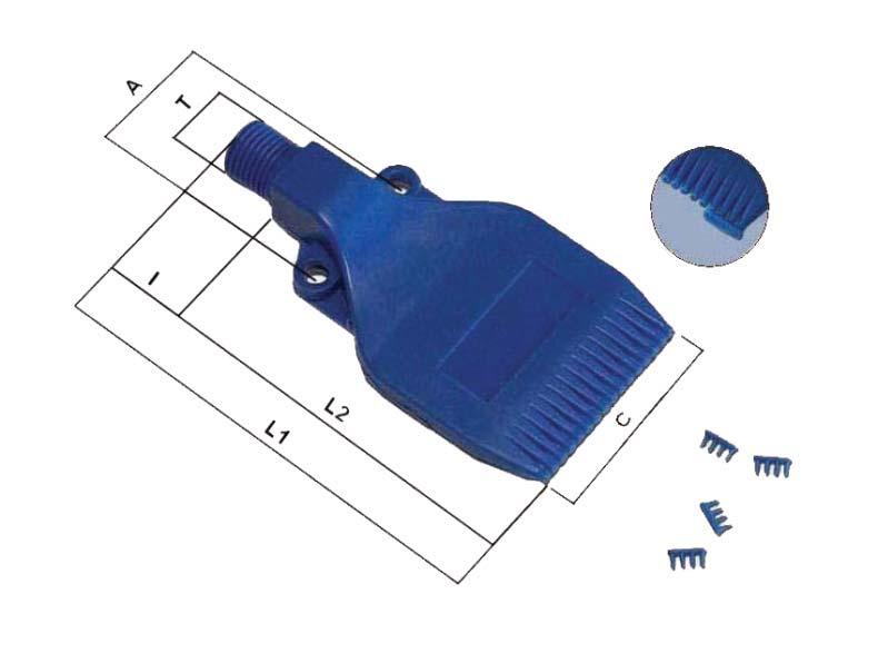 ierre Industrial Automation Food & Beverages 202 UGP pettine comb nozzle L L2 I A C Weight (g UGP G /4 88,4 6,0 26 42,2 8,0 335 PISOLA DI SICUREZZA A NORMA OSHA CPOH safety CPOH air blow gun OSHA