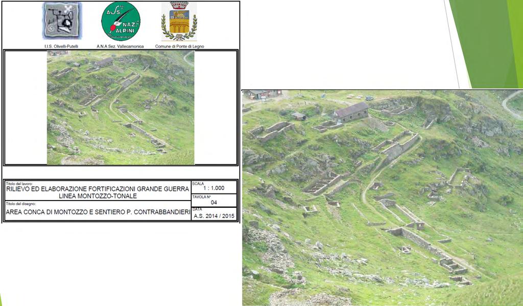 Agosto 2014 Campagna di rilievo delle fortificazioni della Grande Guerra Prima Linea di difesa Tonale-Adamello