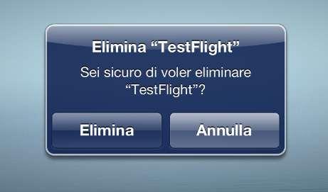 successivamente tappando sulla X che compare confermando l eliminazione della stessa.