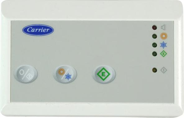 Le unità AquaSnap PLUS possono utilizzare le seguenti interfacce: - il termostato programmabile 33AW-CS1 Serie ComfortTM con display a cristalli liquidi di facile lettura.